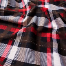 Ткань Французский трикотаж клетка